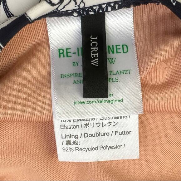 J. Crew Ruched One-Piece Magnolia Floral Swimsuit Plus Size 20 - Picture 5 of 8